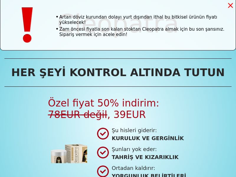 Cleopatra [Turkish lang] 39 EUR DE - REJUVENATING CREAM