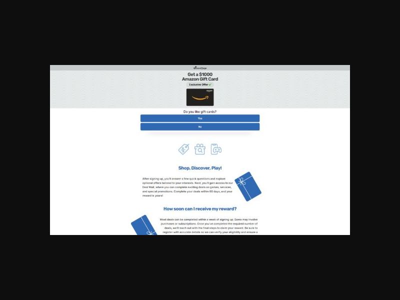 Rewardszinga.com - 1K Amazon Rewards - CPL (WW)