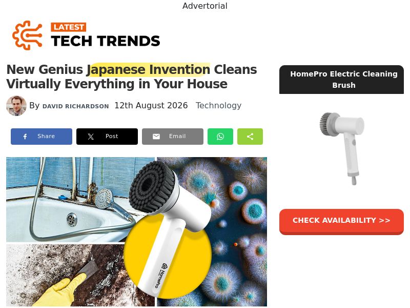 ! NEW OFFER - HomePro Brush [AU] (Social,Banner,Native,Push,SEO,Search,Brand Bidding) - CPA