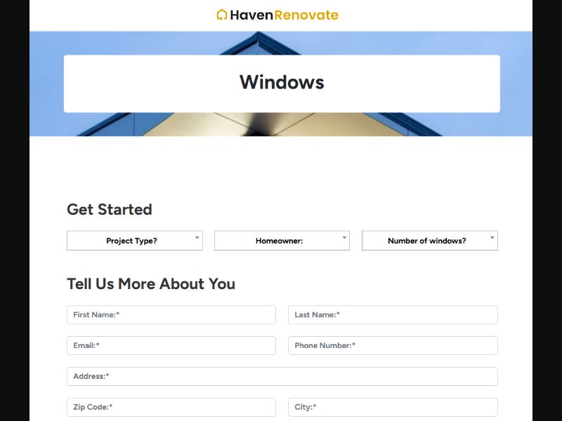 [WEB+MOB] HavenRenovate® - Windows /US SOI
