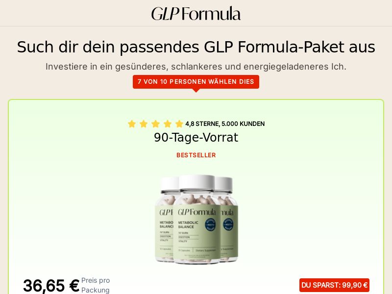 GLP Formula - Diet [DE,AT,CH] (Banner,Native,Social,Search,SEO,Brand Bidding) - CPA 