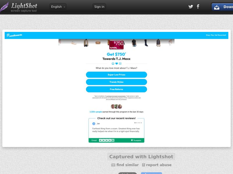 Rewards US - Flash Poll - Dynamic - T.J. Maxx $750 - CPL | US
