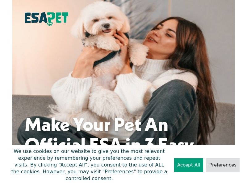 Emotional Support Pet Official Letter - US