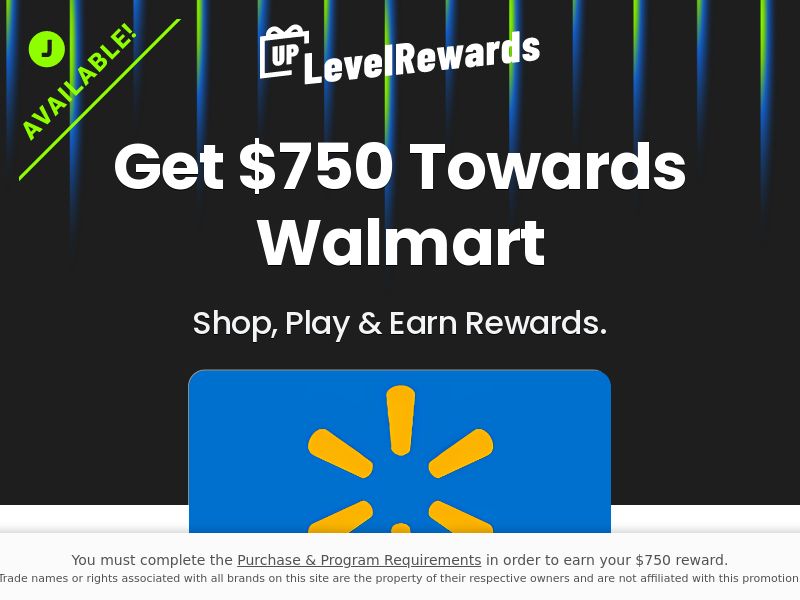 Rewards US - Walmart $750 - Direct