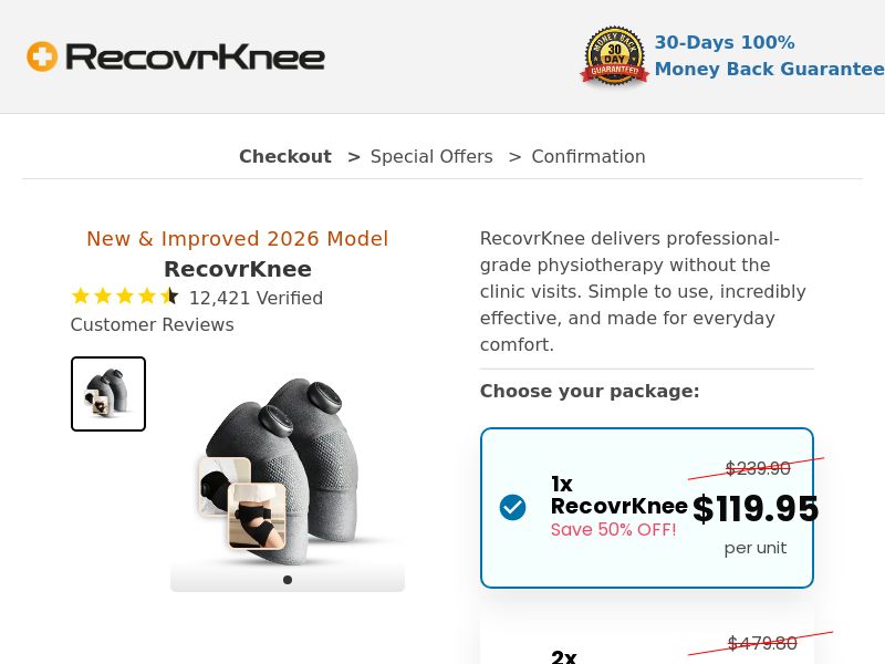 RecovrKnee - DTC [US,UK] (Social,Banner,Native,Push,SEO,Search,Brand Bidding) - CPA 