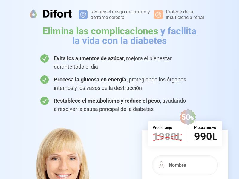 DIFORT (MX/SV/HN/GT) - SUGAR CONTROL SUPPLEMENT