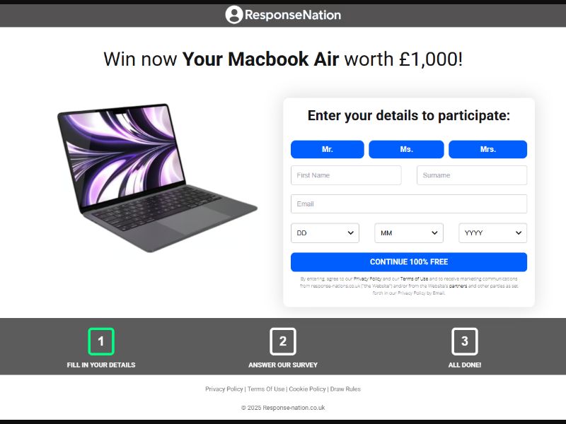 Win a MacBook Air - UK