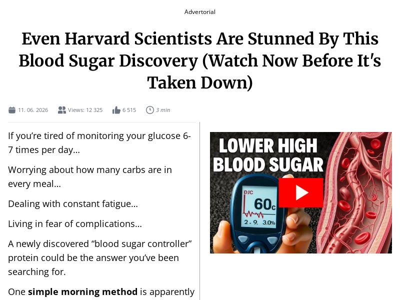 ! NEW OFFER - Sugar Control [UK] (Social,Banner,Native,Push,SEO,Search,Brand Bidding) - CPA 