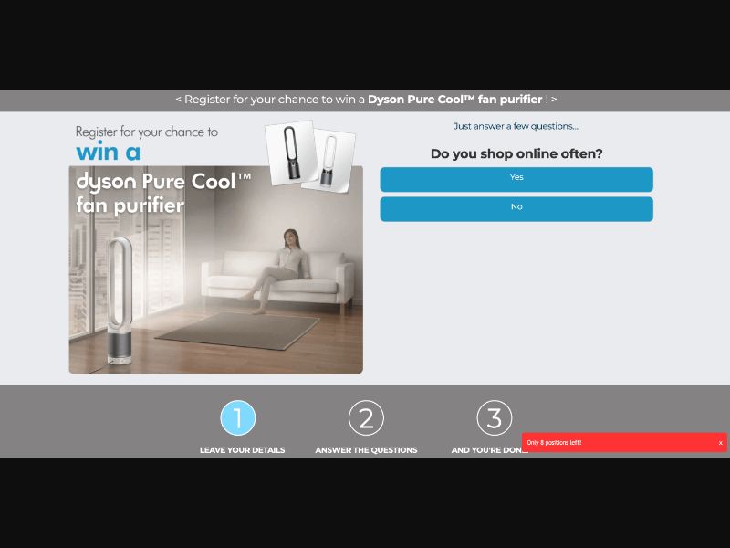 NZ - Quiztionnaire - Dyson Pure Cool FB - (CPL)