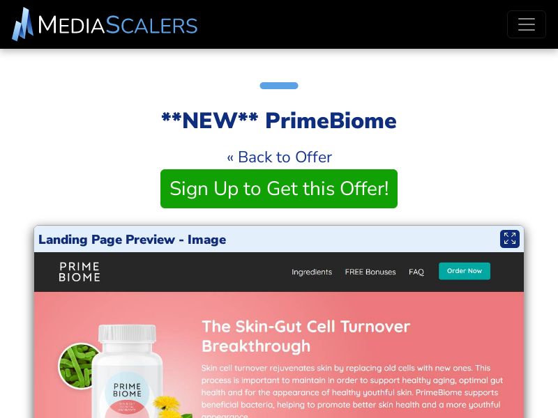 PrimeBiome {+VSL, TSL, DTC} [US, CA, AU, UK, NZ, IE]
