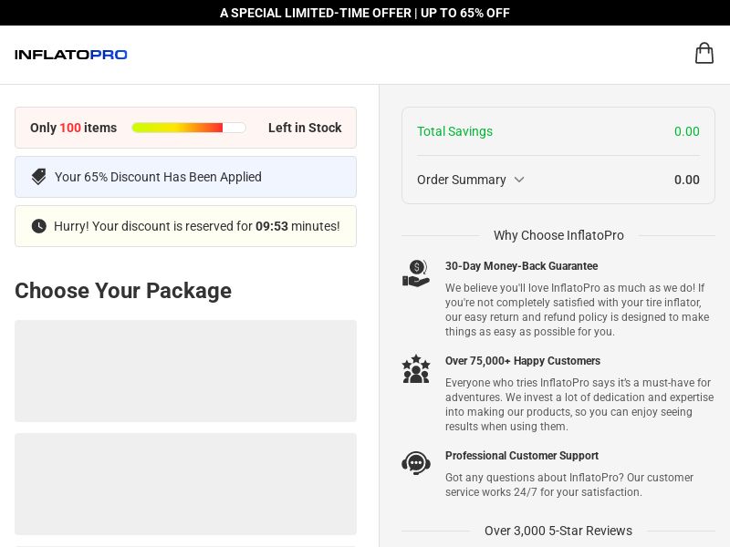 ! NEW OFFER - InflatoPro Tire Inflator - DTC [INTL] (Social,Banner,Native,Push,SEO,Search,Brand Bidding) - CPA