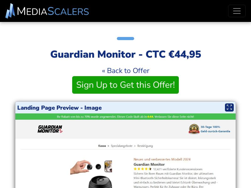 Guardian Monitor - CTC €44,95 {+DTC} (Event Tracking) [DE, AT]