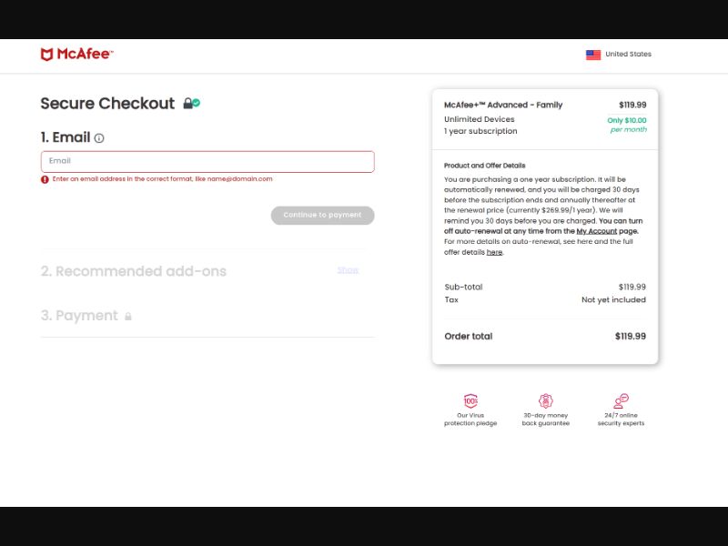 US - McAfee DTC Advanced Family Desktop/Mobile - Windows/Mac - CPS