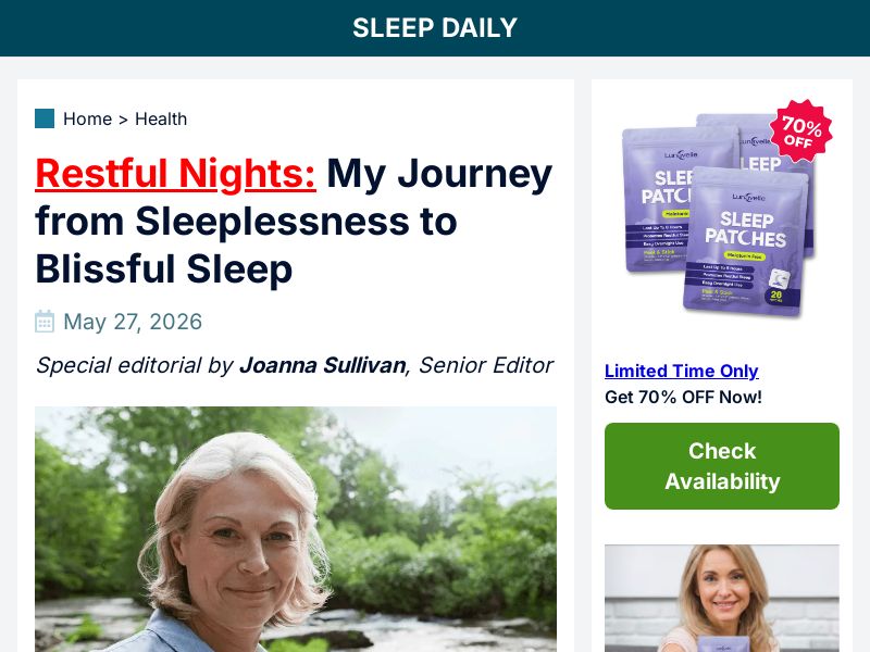 ! NEW OFFER - Lunavelle Sleep Patches - Advertorial [INTL] (Social,Banner,Native,Push,SEO,Search) - CPA {No BrandBidding}