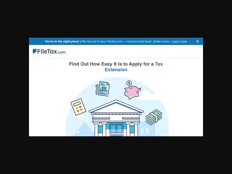 FileTax.com - Tax Preparation & Extensions - RevShare (US)