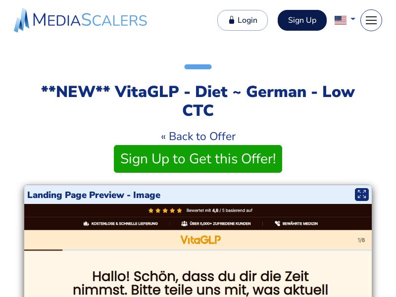 VitaGLP - Diet ~ German - Low CTC {+DTC, Quiz} [DE, AT, CH]