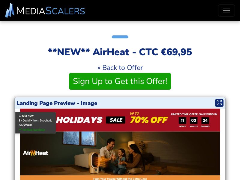 AirHeat - CTC €69,95 {+DTC, Alt-Landers} (Event Tracking) [IE]