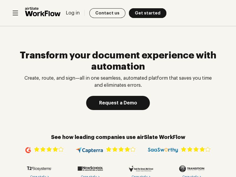 airSlate WorkFlow WW
