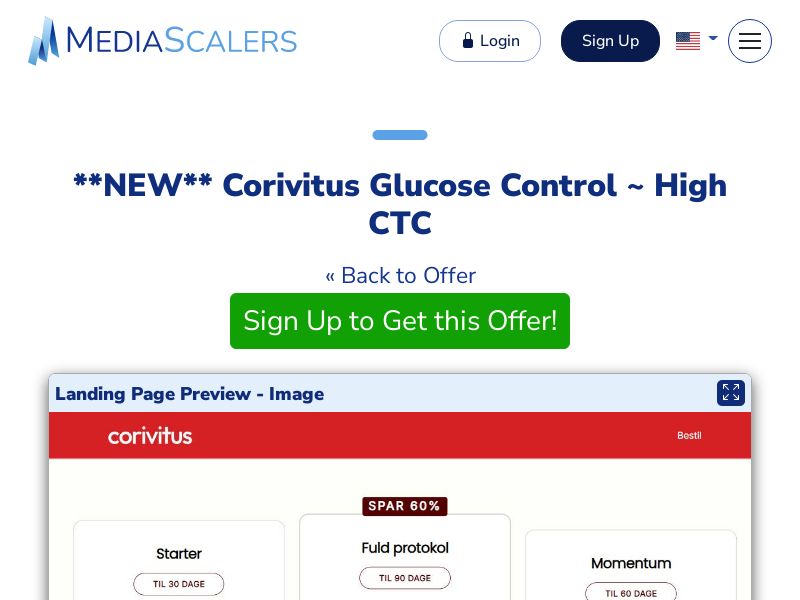 Corivitus Glucose Control ~ High CTC [DK]