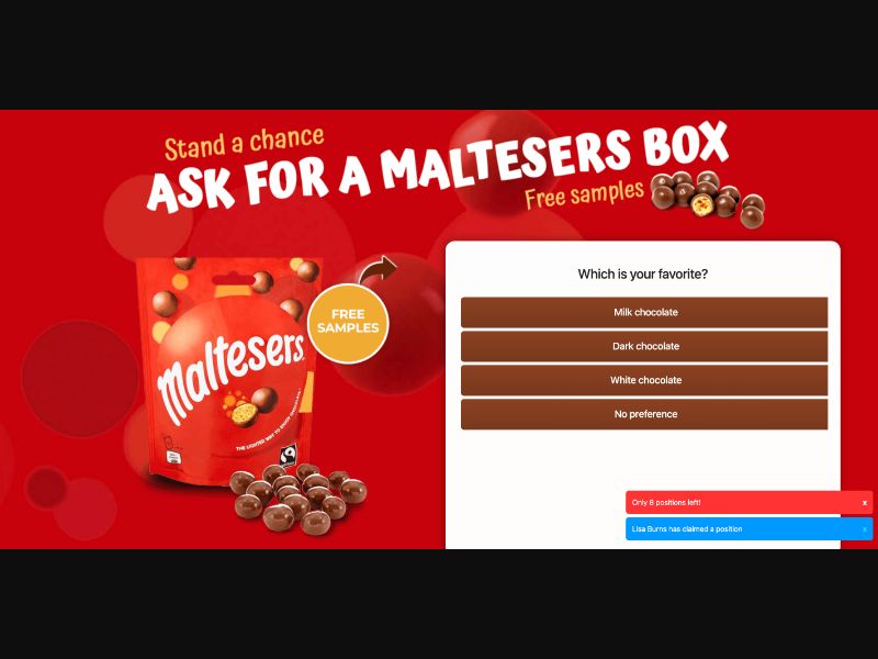UK - Quiztionnaire - Maltesers (Test+Keep) - (CPL)