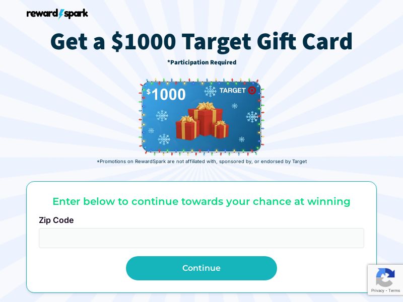 RewardSpark - Target Holiday $1000 - US