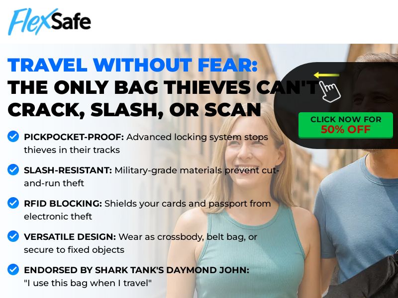 ! NEW OFFER - FlexSafe Lockable Crossbody Bag - DTC [US] (Social,Banner,Native,Push,SEO,Search) - CPA {No BrandBidding}