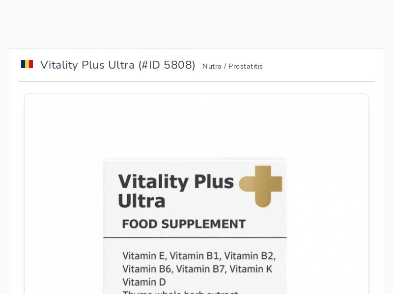 Vitality Plus Ultra