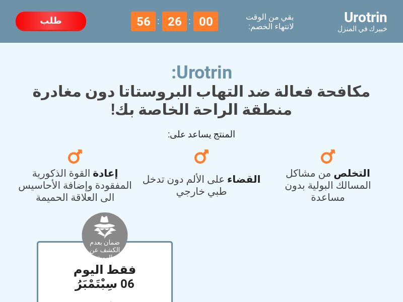 Urotrin (male urination) OM - POTENCY TREATMENT PRODUCT HOLD