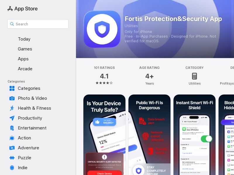 Fortis Protection&Security App СPT [NO,DK,SE,KW] iOS