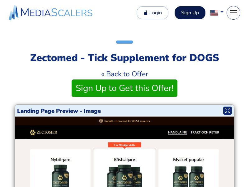 Zectomed - Tick Supplement for DOGS {+DTC} (Event Tracking) [SE]
