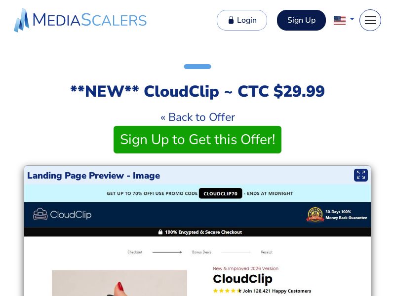 CloudClip ~ CTC $29.99 {+DTC} (Event Tracking) [US]