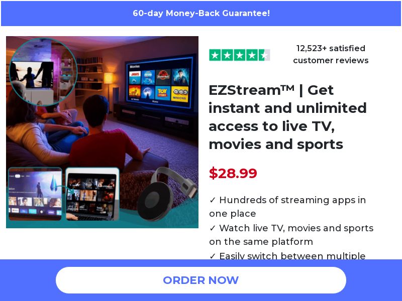 ! NEW OFFER - EZStream TV Box [US] (Social,Banner,Native,Push,SEO,Search,Brand Bidding) - CPA 