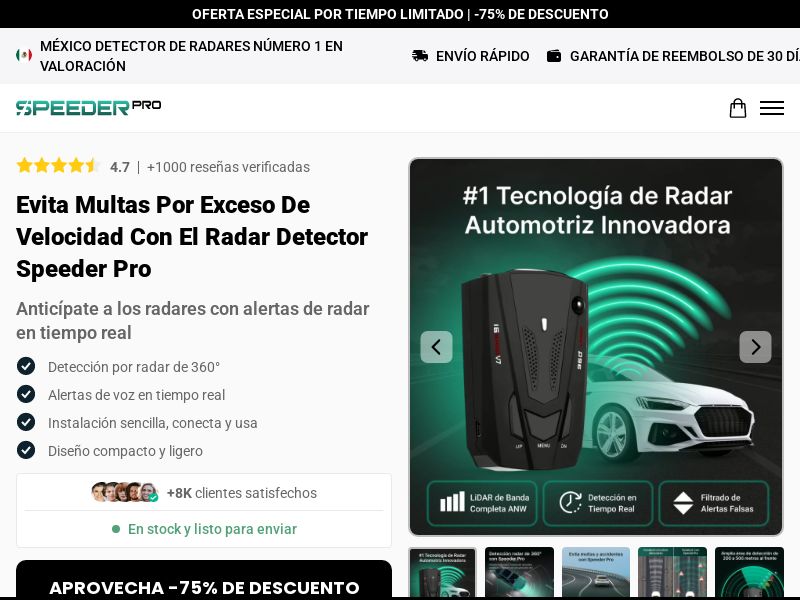 SpeederPro Radar Detector [LATAM] (Social,Banner,Native,Push,SEO,Search,Brand Bidding) - CPA