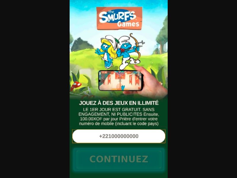 [MOB] Smurfs Adventures /SN [Orange] 2 Click [paying for all users]