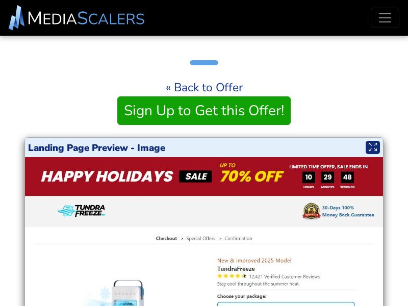 TundraFreeze Portable AC - CTC £69.95 {+DTC, Alt-Landers, Advertorial} (Event Tracking) [UK]