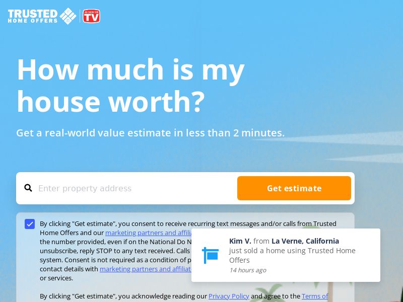  Trusted Home Offers - Call Verified
