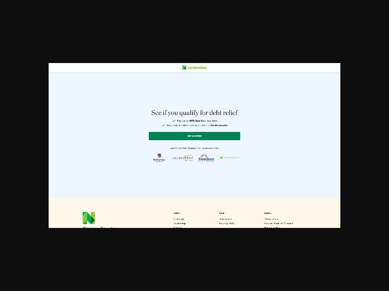NerdWallet - Debt Relief - RevShare (US)