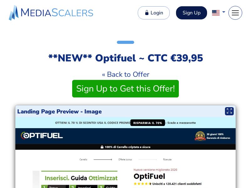 Optifuel ~ CTC €39,95 {+DTC, Alt-Landers} (Event Tracking) [IT]