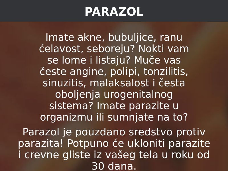 Parazol RS - anti-parasite product