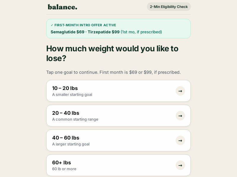 Balance Health | GLP1 | CPS | Experience Required 