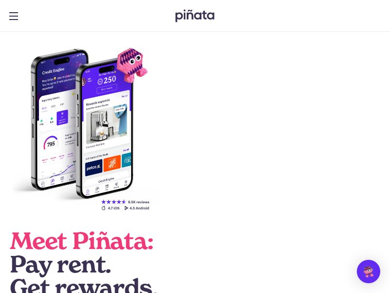 [INCENT OK] Piñata: Pay Rent - Get Rewards - Build Credit - US