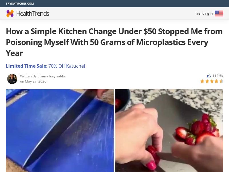 KatuChef Titanium Cutting Board - Advertorial [INTL] (Social,Banner,Native,Push,SEO,Search,Brand Bidding) - CPA