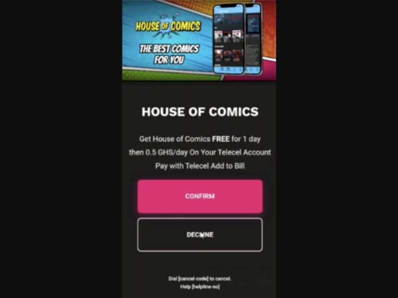 34752 - GH - [MOB] - Best Comics - Telecel - 2 Click