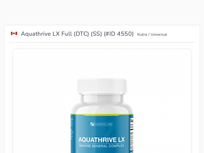 Aquathrive LX Full (DTC) (SS)