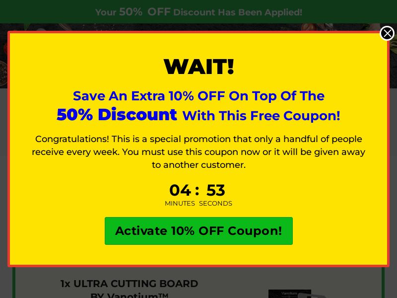 Vanotium Cutting Board - DTC [US,CA,DE,AT,CH,FR,BR,BE,JP,PH,MC,LU] (Social,Banner,Native,Push,SEO,Search,Brand Bidding) - CPA 