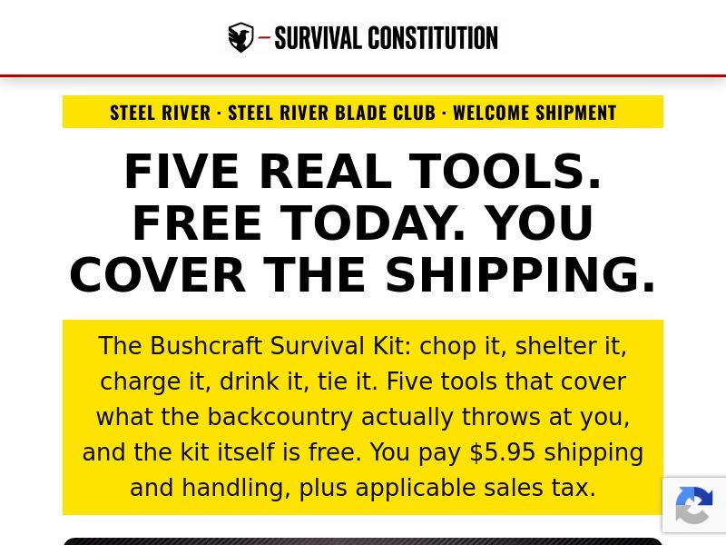 FREE: Steel River Bushcraft Survival Kit [F+S+Rebill] - CPA
