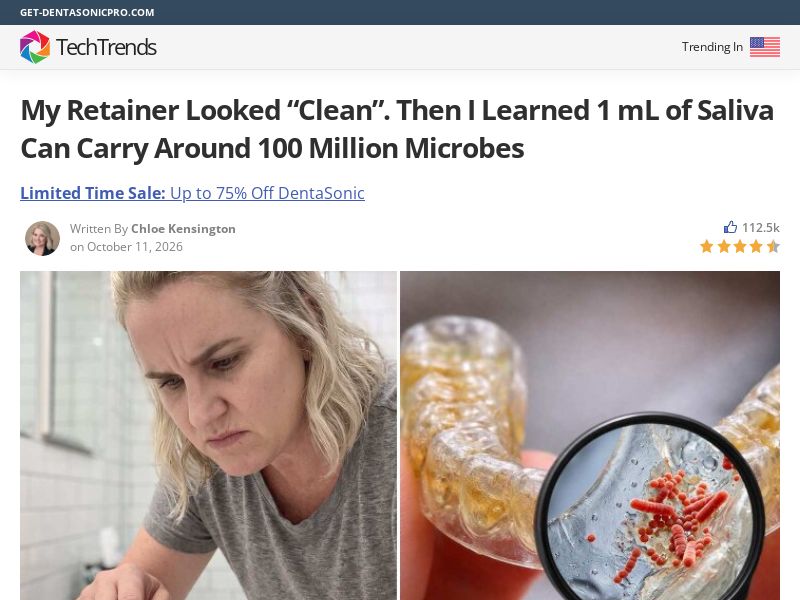 DentaSonic Ultrasonic Retainer Cleaner - Advertorial [INTL] (Social,Banner,Native,Push,SEO,Search,Brand Bidding) - CPA