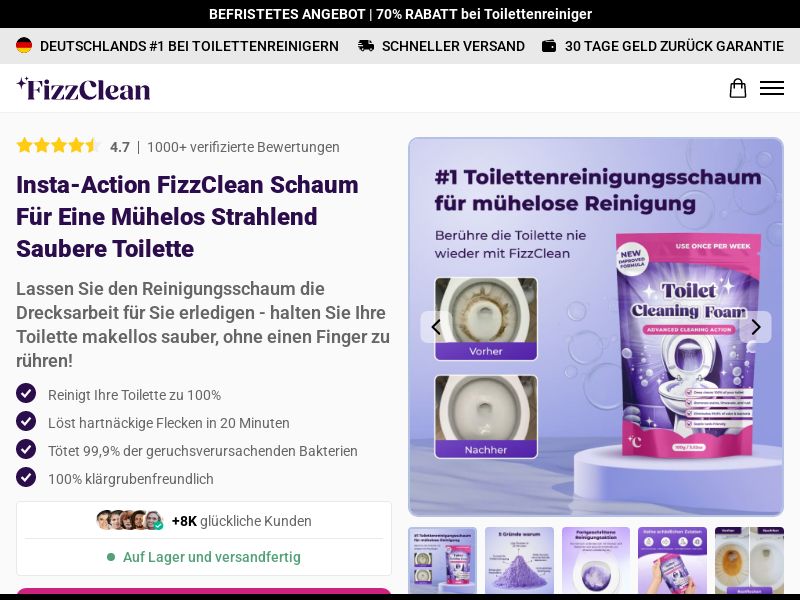 Ecom - FizzClean - DE