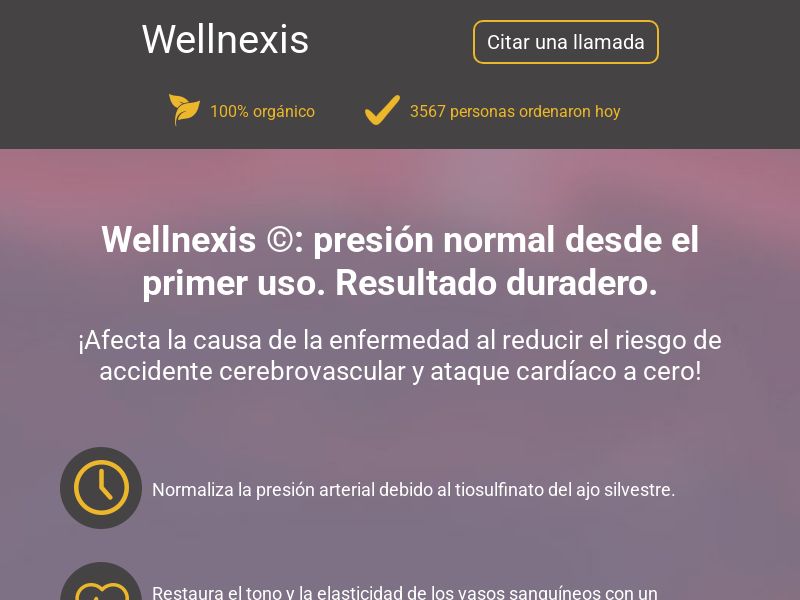 Wellnexis LOW PRICE [ES]- PRESSURE STABILIZING PRODUCT