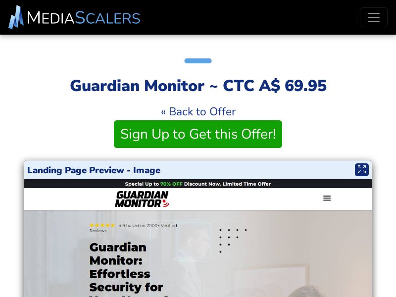 Guardian Monitor ~ CTC A$ 69.95 {+DTC, Alt-Landers} (Event Tracking) [AU]